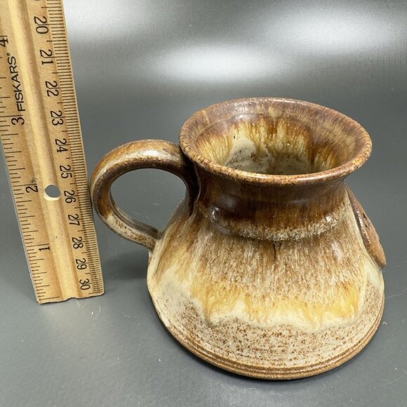 Hand Made Studio Art Pottery Bost On Stoker Coffee Mug Cup Stoneware Signed Mug - Picture 4 of 11